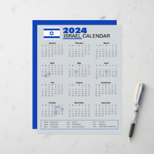 Israël Kalender 2024 Feestdagen & Waarnemingen