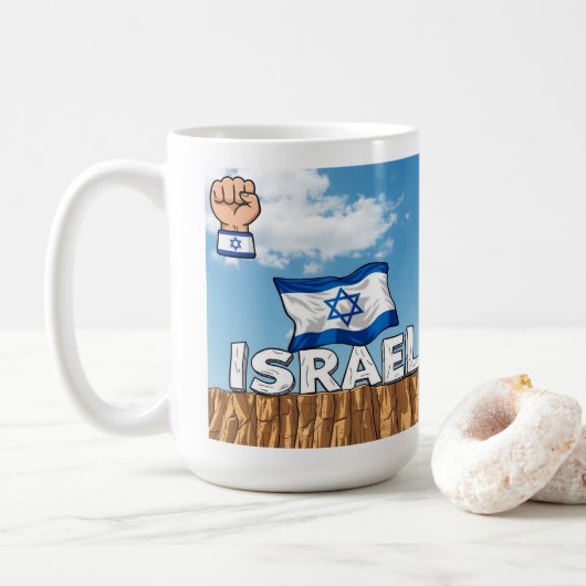 Israël koffiemok (Met donut)