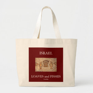 ISRAEL LOAVES and FISHES Bag Grote Tote Bag