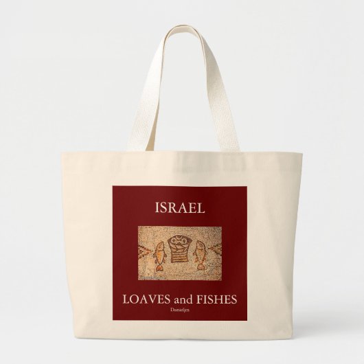 ISRAEL LOAVES and FISHES Bag Grote Tote Bag (Voorkant)