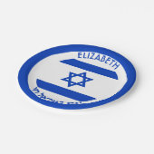 Israel Magen David Blue White - Gepersonaliseerde  Papieren Bordje (Gekanteld)
