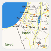 Israel map.JPG Vierkante Sticker (Voorkant)