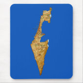 Israel Map Mousepad Muismat (Voorkant)
