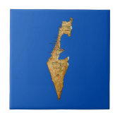 Israel Map Tile Tegeltje (Voorkant)