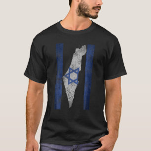 Israel Map Travel Jews Proud Joodse Giften Israëli T-shirt