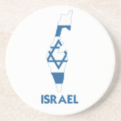 ISRAEL MAP ZANDSTEEN ONDERZETTER (Voorkant)
