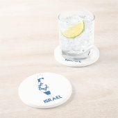 ISRAEL MAP ZANDSTEEN ONDERZETTER (Zijkant)