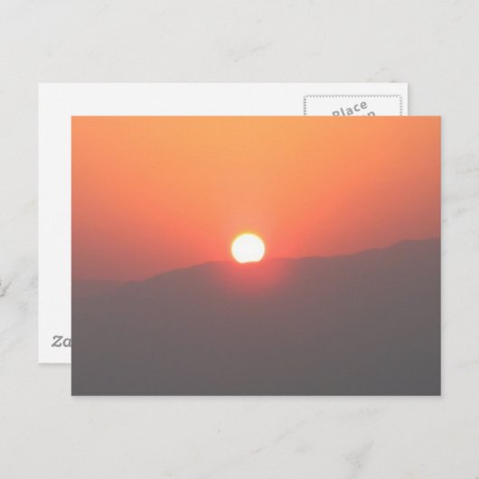 Israel Masada Sunrise Briefkaart (Voorkant / Achterkant)