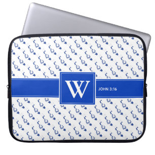 ISRAEL Messianic Bible Christelijk Monogram laptop Laptop Sleeve