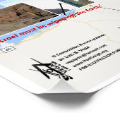 Israël - Nucleaire ontploffingen Perfect Poster (Hoek)