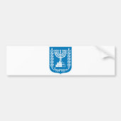 Israël Officieel wapenschild heraldry-symbool Bumpersticker (Voorkant)