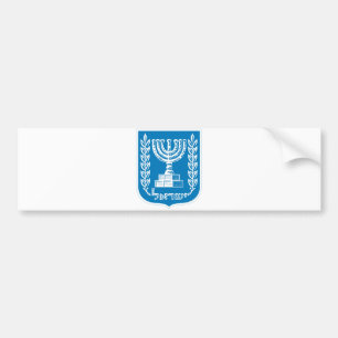 Israël Officieel wapenschild heraldry-symbool Bumpersticker