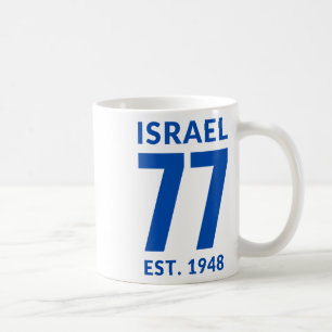Israël op 77 Yom Haatzmaut Israëlische Onafhankeli Koffiemok