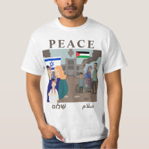 Israël - Palestina Oorlog PEACE FAMILIE T-shirt