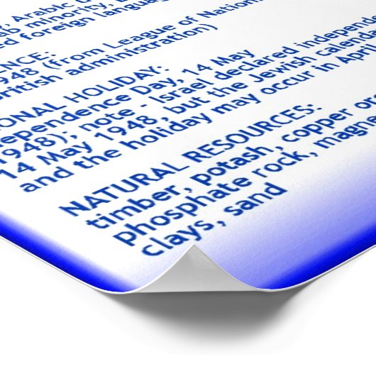 Israël Poster (Hoek)