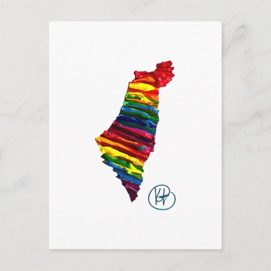 Israël Pride Studio Kunst Briefkaart (Voorkant)