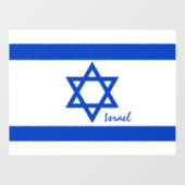 Israël raamsticker, Israëlische vlag patriotten /  Raamsticker (Vel)
