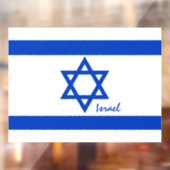 Israël raamsticker, Israëlische vlag patriotten /  Raamsticker (Vel 2)