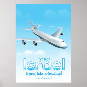 Israël " Reis naar Avontuur" Poster