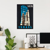 Israël Reisposter Kunst Sabena Print (Thuiskantoor)
