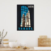 Israël Reisposter Kunst Sabena Print (Keuken)