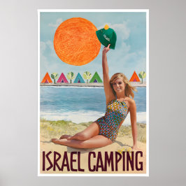 Israël Reisposter Retro Campingposter Vintage Poster