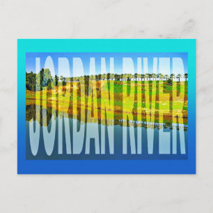 israel rivier de jordan briefkaart