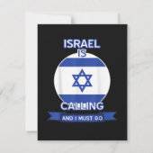 Israël roept en ik moet gaan aankondiging (Achterkant)