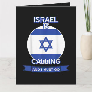 Israël roept en ik moet gaan kaart