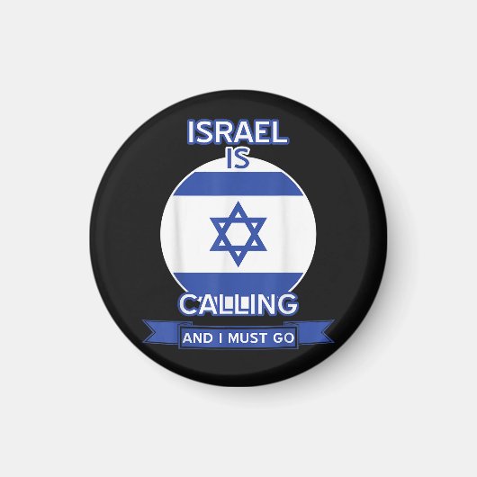 Israël roept en ik moet gaan magneet (Voorkant)