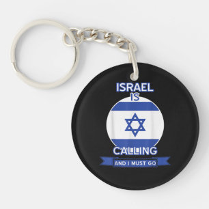 Israël roept en ik moet gaan sleutelhanger