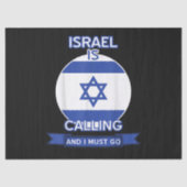 Israël roept en ik moet gaan tissuepapier (Voorkant)
