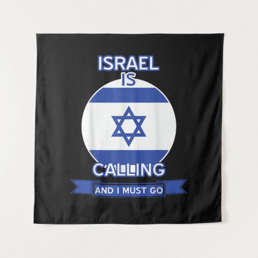 Israël roept en ik moet gaan wandkleed (Voorkant)
