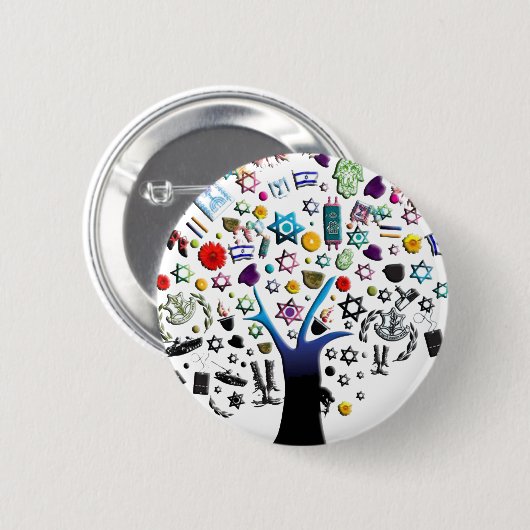 Israël Ronde Button 5,7 Cm (Voorkant /achterkant)