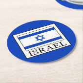 Israël Ronde Kartonnen Onderzetter (Gebogen)