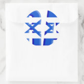 Israël Ronde Sticker (Tas)