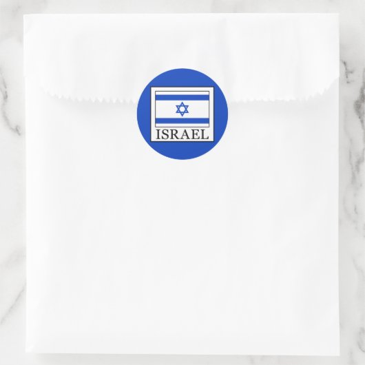 Israël Ronde Sticker (Tas)