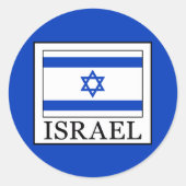 Israël Ronde Sticker (Voorkant)