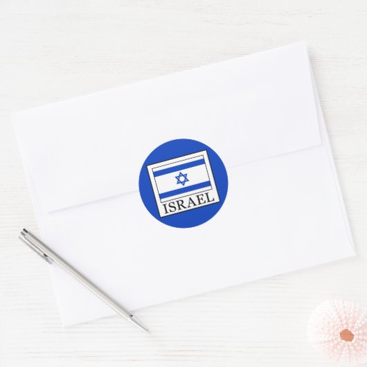 Israël Ronde Sticker (Envelop)