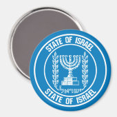 Israel Round Emblem Magneet (Voorkant / Achterkant)