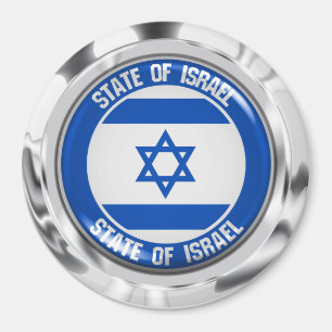 Israel Round Emblem Magneet