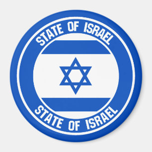 Israel Round Emblem Magneet