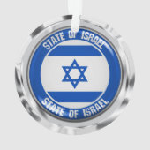 Israel Round Emblem Ornament (achterkant)
