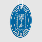 Israel Round Emblem Ornament (voorkant)