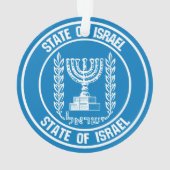 Israel Round Emblem Ornament (achterkant)