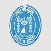 Israel Round Emblem Ornament (voorkant)