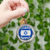 Israel Round Emblem Sleutelhanger (Hand)