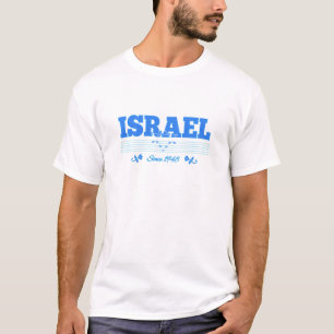 ISRAEL sinds 1948 gekleurd T-shirt