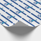 Israël | STER OF DAVID | Israëlische vlag Cadeaupapier (Hoek)