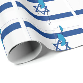 Israël | STER OF DAVID | Israëlische vlag Cadeaupapier